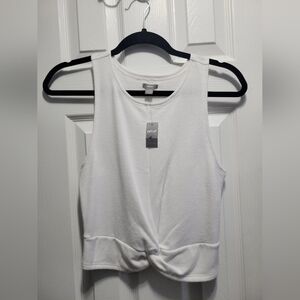 Aerie Front Twist Crop Tank Top | Size Small